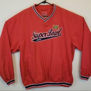 Rare Vintage Reebok SUPER BOWL XXXVIII  Red V-Neck